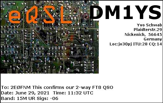M6CEB & 2E0FNM