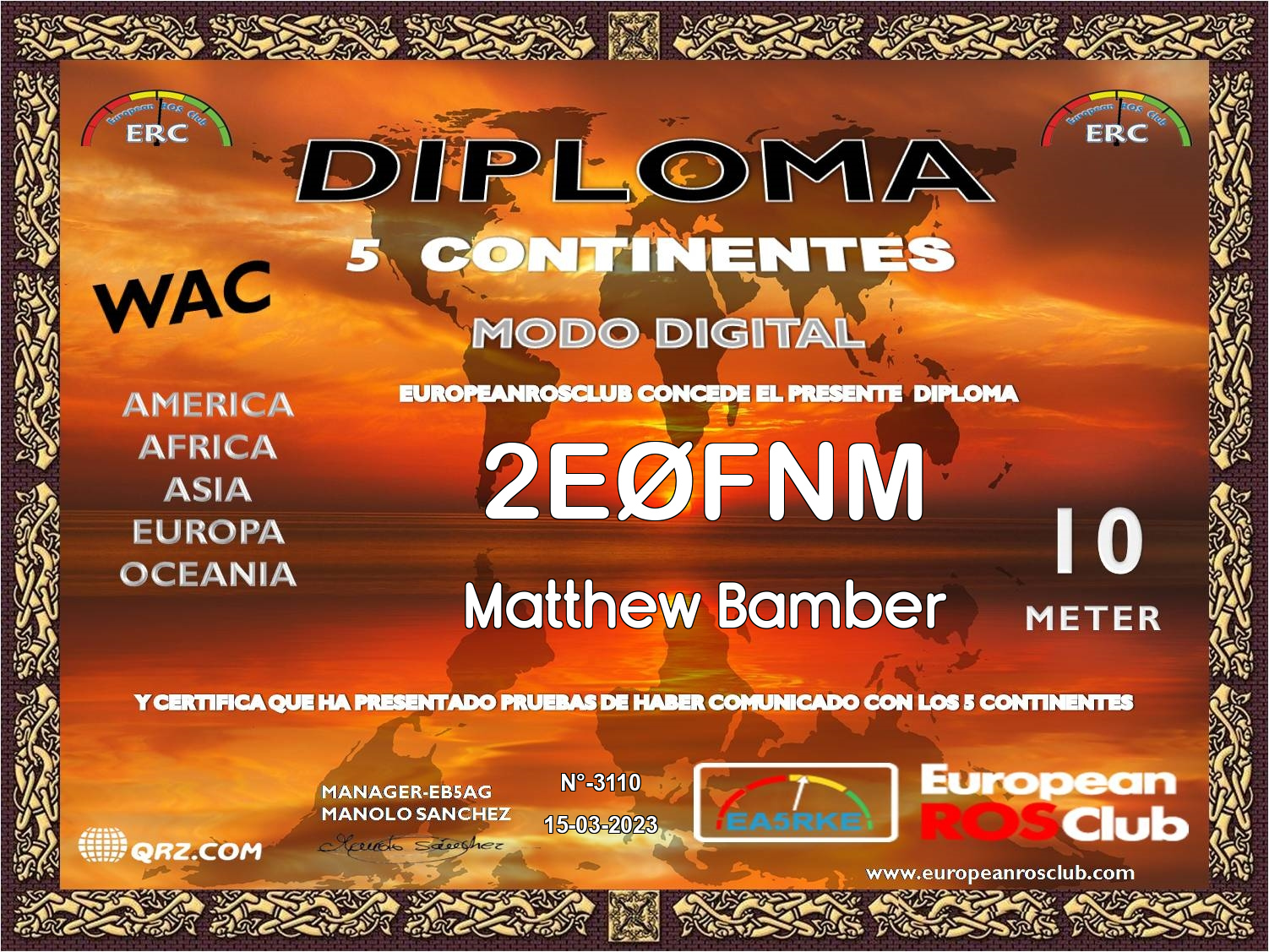 M6CEB & 2E0FNM